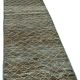 Hand-Knotted Turkish Contemporary 79 cm x 269 cm Blue Wool Runner Carpet