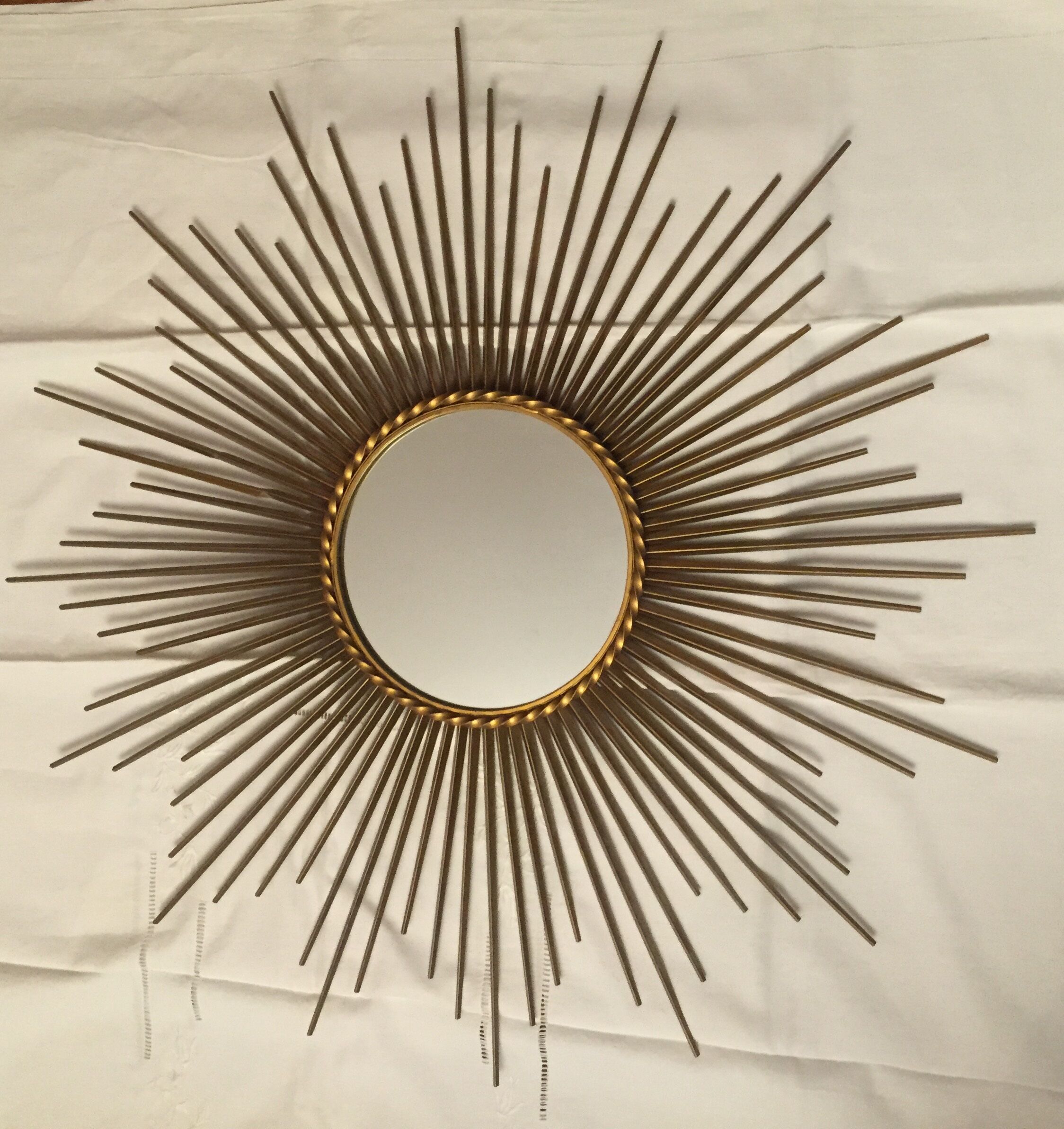Grand Miroir Soleil Chaty de Vallauris, France, 1960 en vente sur Pamono