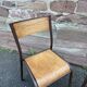 Lot de 4 chaises industrielles école vintage collectivités mullca 6