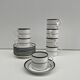 set of 7 coffee cups + saucers - vintage Rörstrand - Scandinavian design
