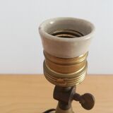 World War 2 WWII portable adjustable brass table lamp 1940s