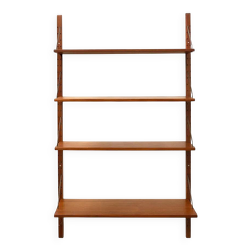 Wide teak Danish design wall system