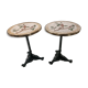 Pair of gueridon tables from Parisian bistro 1900s