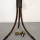 Tripod lamp in bamboo and glass from the 60s/70s