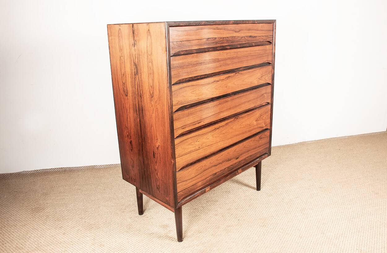 Large Danish chest of drawers in rosewood by Svend Langkilde from the 1960s.