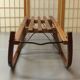 Vintage beech sledge Davos Germina 60/70 made in Gdr