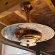 art deco suspension chandelier 1920 a 40 copper and glass very good condition 45xl49 not common