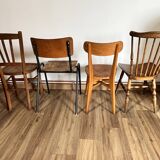 Set of 4 mismatched chairs