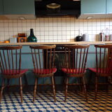 Suite 4 chaises bistrot Baumann Tacoma
