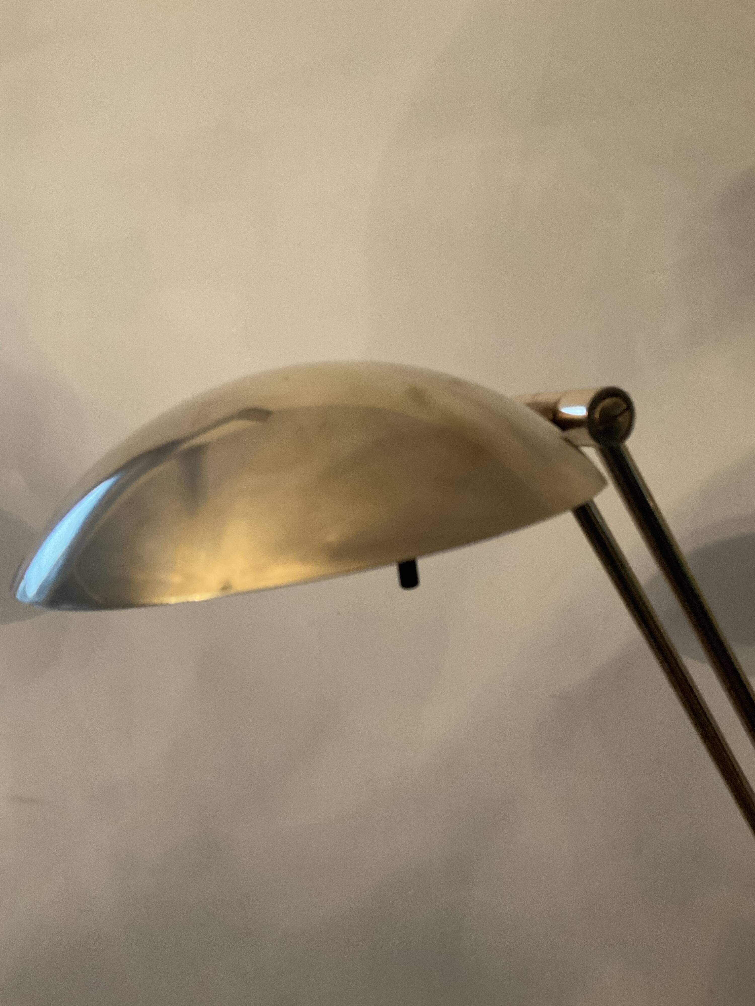 Brass reading lamp 70s