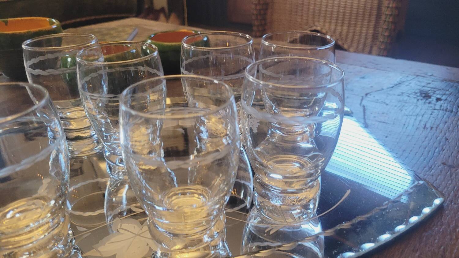 Verres ciselés 40's