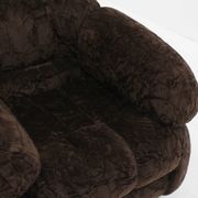 Vintage Italian armchairs brown velvet  1970s , set of 2