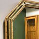 Vintage faux bamboo gilt mirror, 1980s.