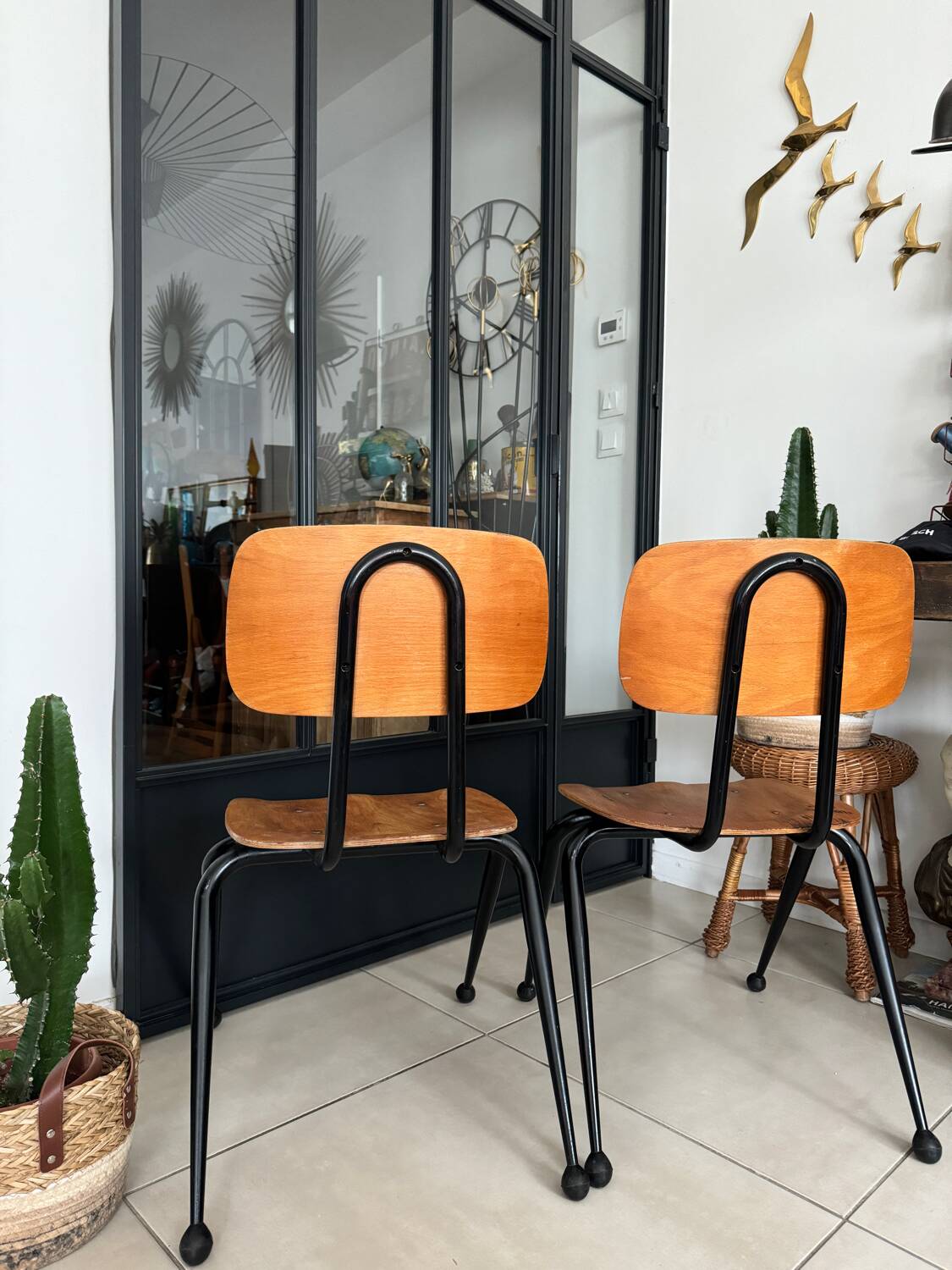 Vintage Mobilor school chair