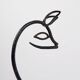 Black lacquered metal Bambi Magazine Rack holder 1960s