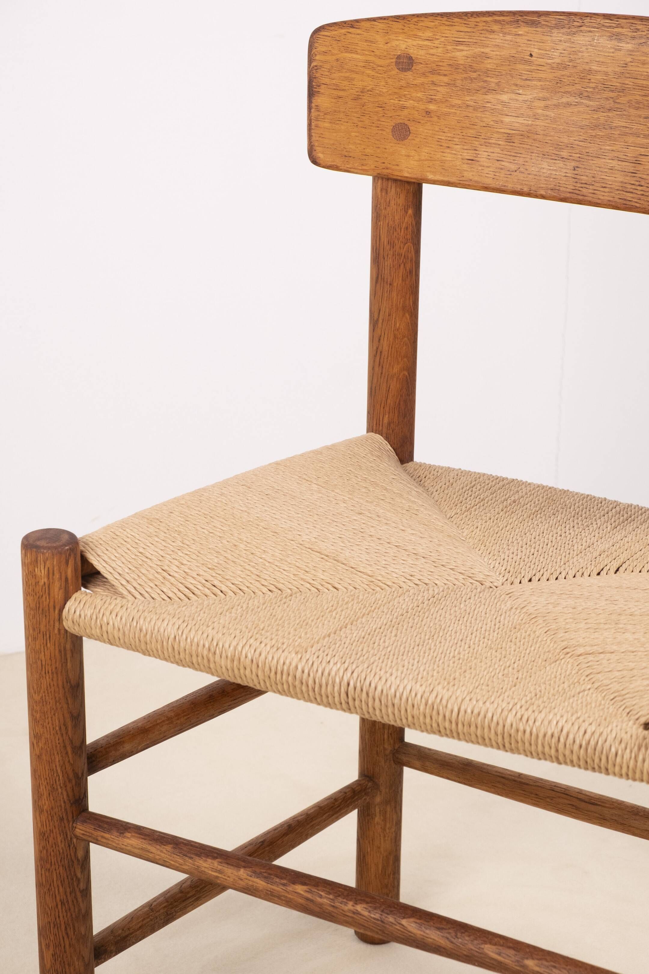 1x Børge Mogensen J39 Oak Dining Chair, FDB Møbler Denmark 1970