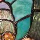 Antique Art Nouveau lamp with genuine bronze base 54x30 glass