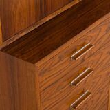 Rosewood drop front secretary desk by Axel Christensen, Odder, ACO Møbler, Denmark, 60s