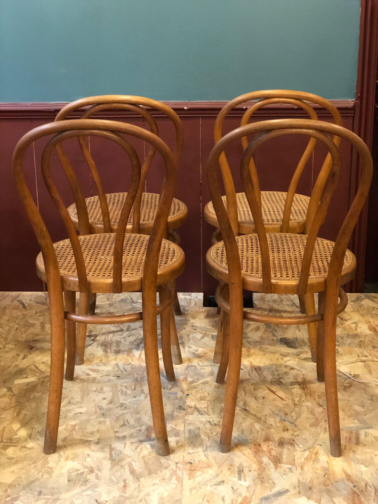 Stamped Thonet chairs
