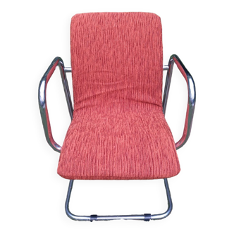 Fauteuil circa 70 structure chrome