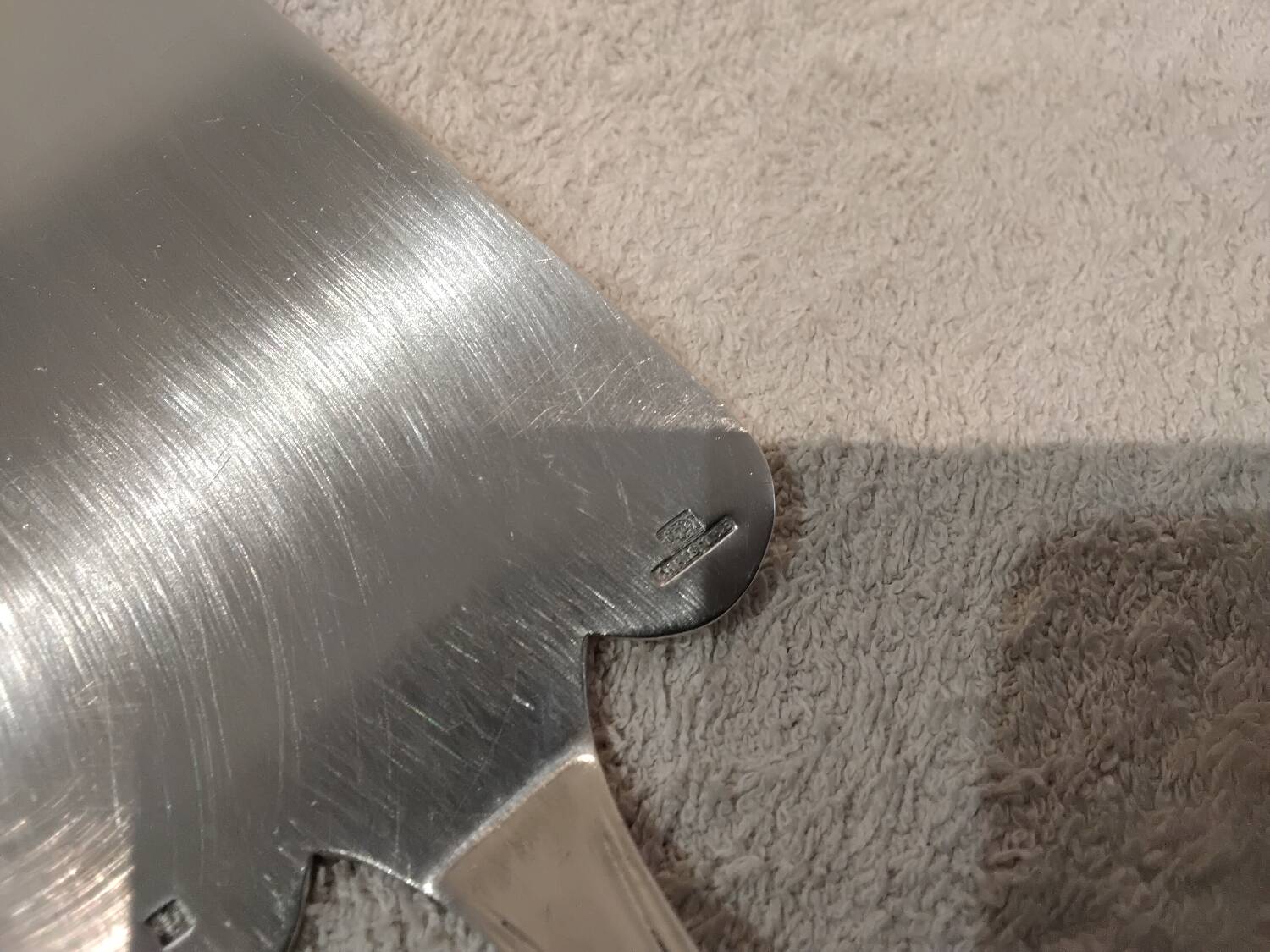 Silver-plated metal pie server, Christofle silversmith, Spatours model