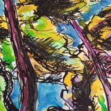 Pierre Lacroux (1909-1993) Gouache on paper 24 x 32 cm -Cap-Ferrat (320)