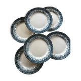 6 flat plates H Boulenger Choisy le Roi