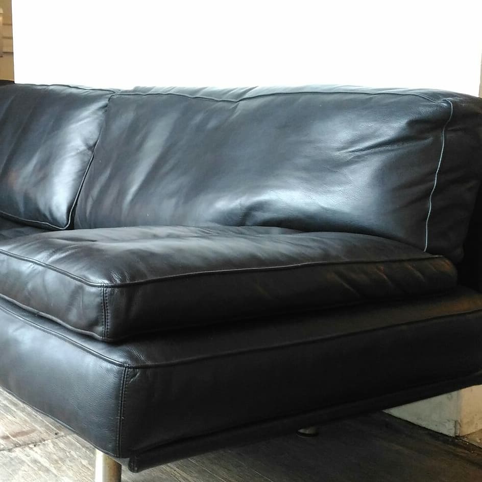 Leather sofa "milano" by de pas Urbino and Lomazzi for Zanotta