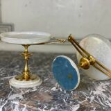 Pair of onyx and gilt bronze cups circa 1880