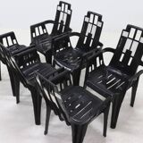 Set of 6 Boston Chairs by Pierre Paulin for Henry Massonnet France 1980s