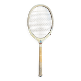 Vintage wooden tennis racket challenge sport