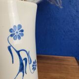 Modernist ceramic pitcher, signed polychrome decoration