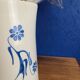 Modernist ceramic pitcher, signed polychrome decoration