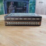 Old Syrian box wood and bone marquetry