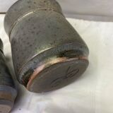 Set of 2 signed blue sandstone cups