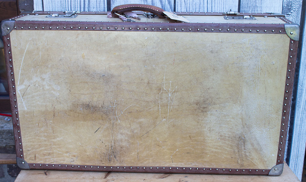 Antique valise decorative 76 cm