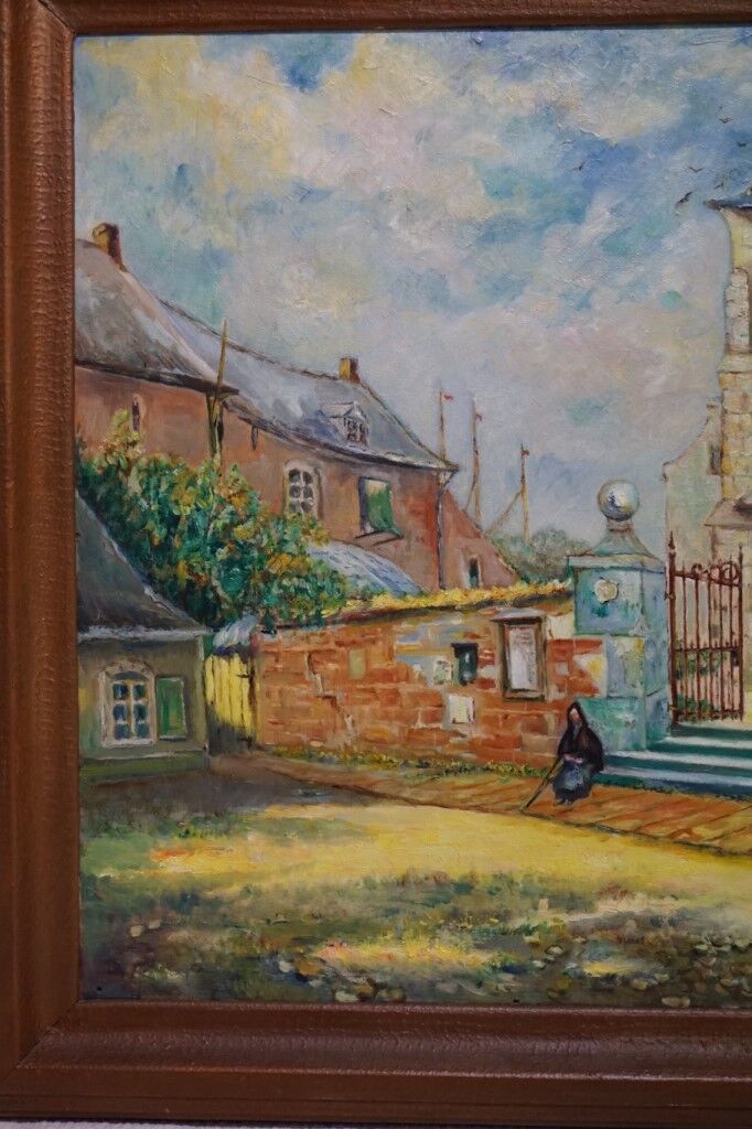 Oil painting on panel