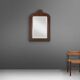 Louis Philippe Mirror in Plaster and Wood with Handcrafted Decorations, Fra