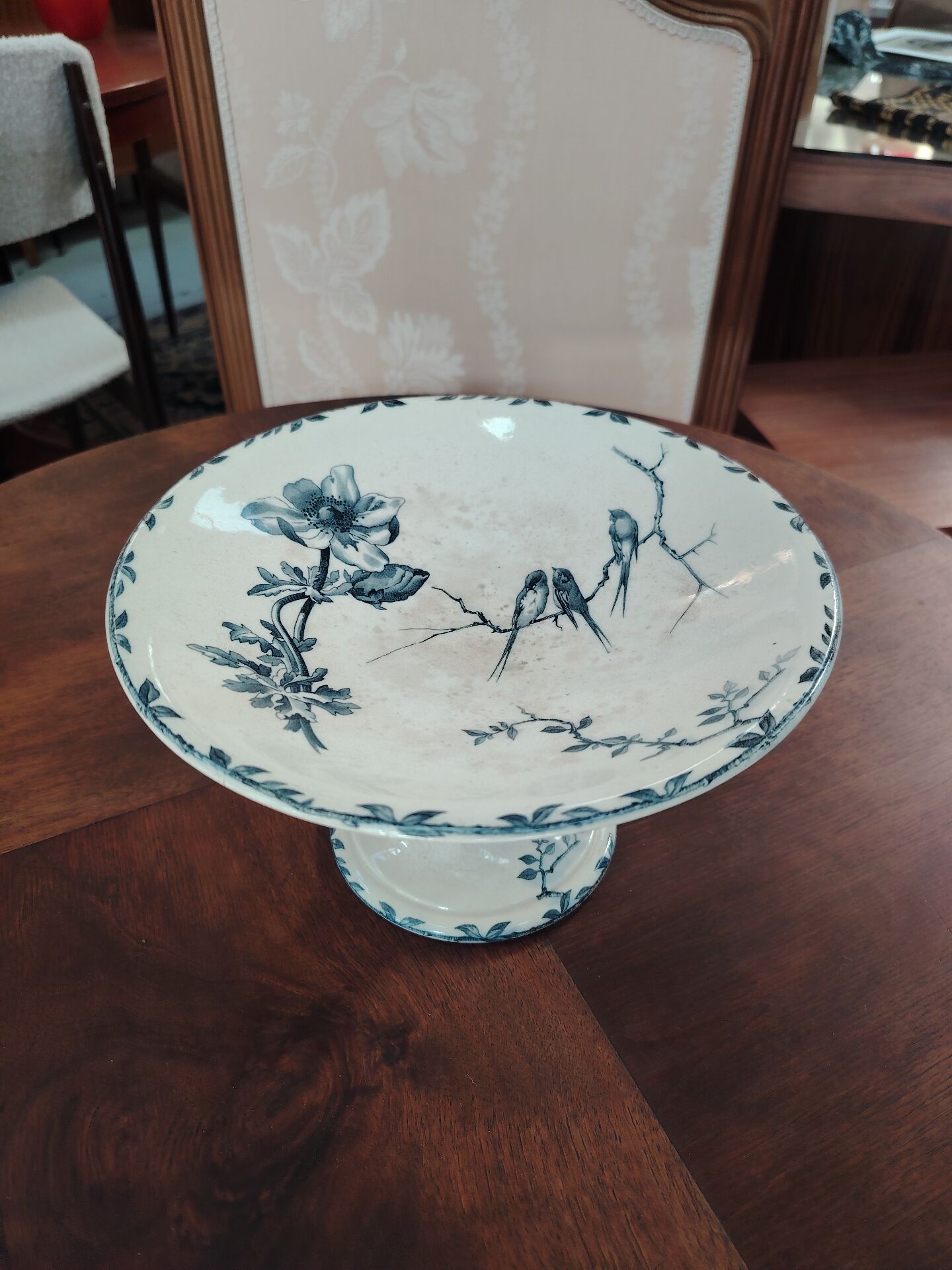 Footed bowl "compotier" in earthenware Choisy-le-Roi HB&Cie Oxford