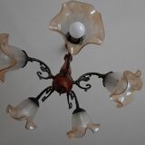 Vintage 5-spoke chandelier