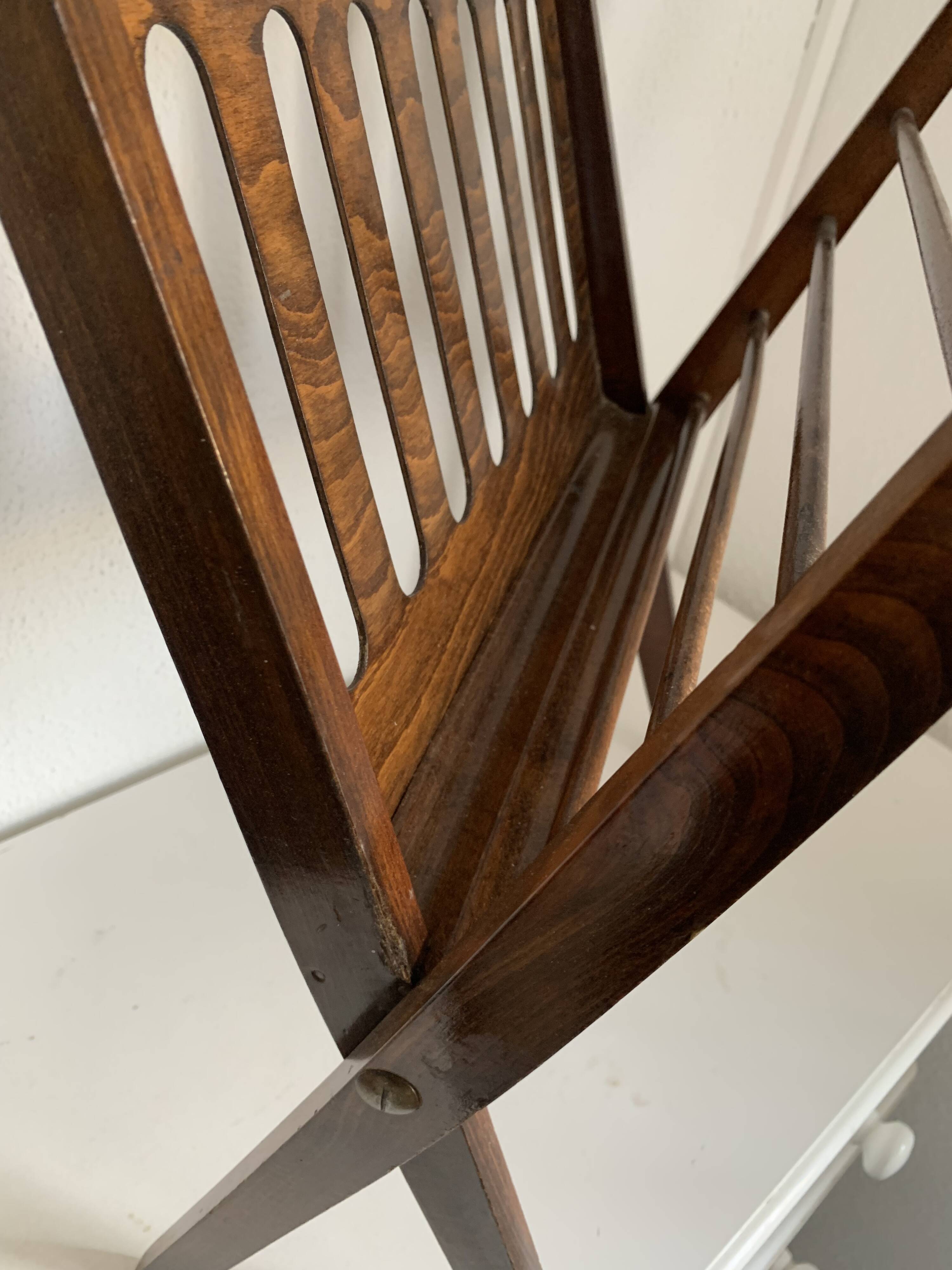 Magazine rack vintage1960 Cees Braakman scandinavia vinyl magazines