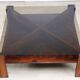 Scandinavian coffee table Mobelintarsia – Rosewood & smoked glass – 1960s