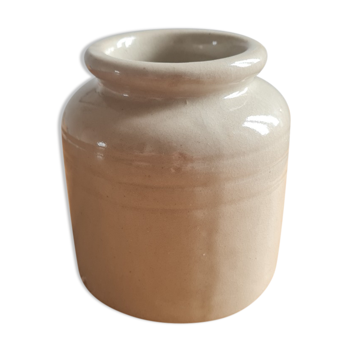 Stoneware mustard pot