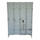 Old metal locker with 4 doors