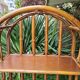 Rattan furniture and canning with vintage shelves
