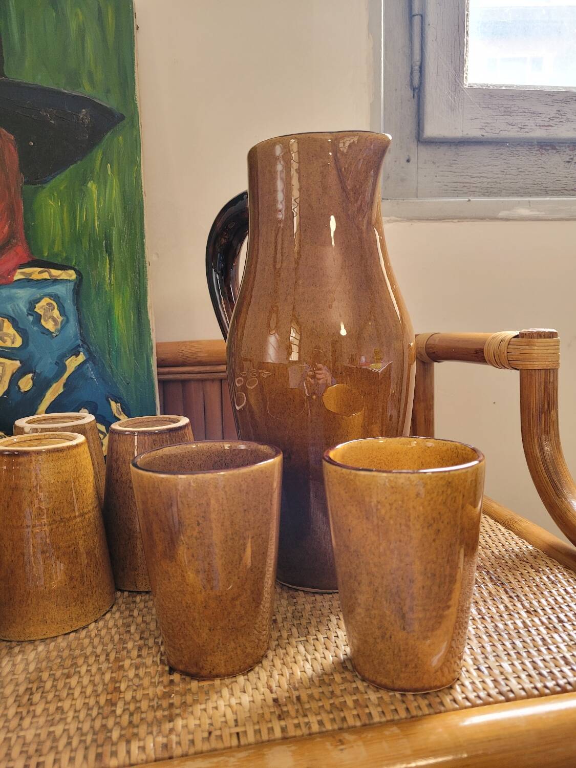 Ceramic orangeade set - 10 mazagrans