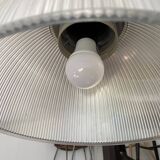 Suspension industrielle corps aluminium diffuseur méthacrylate vintage 70