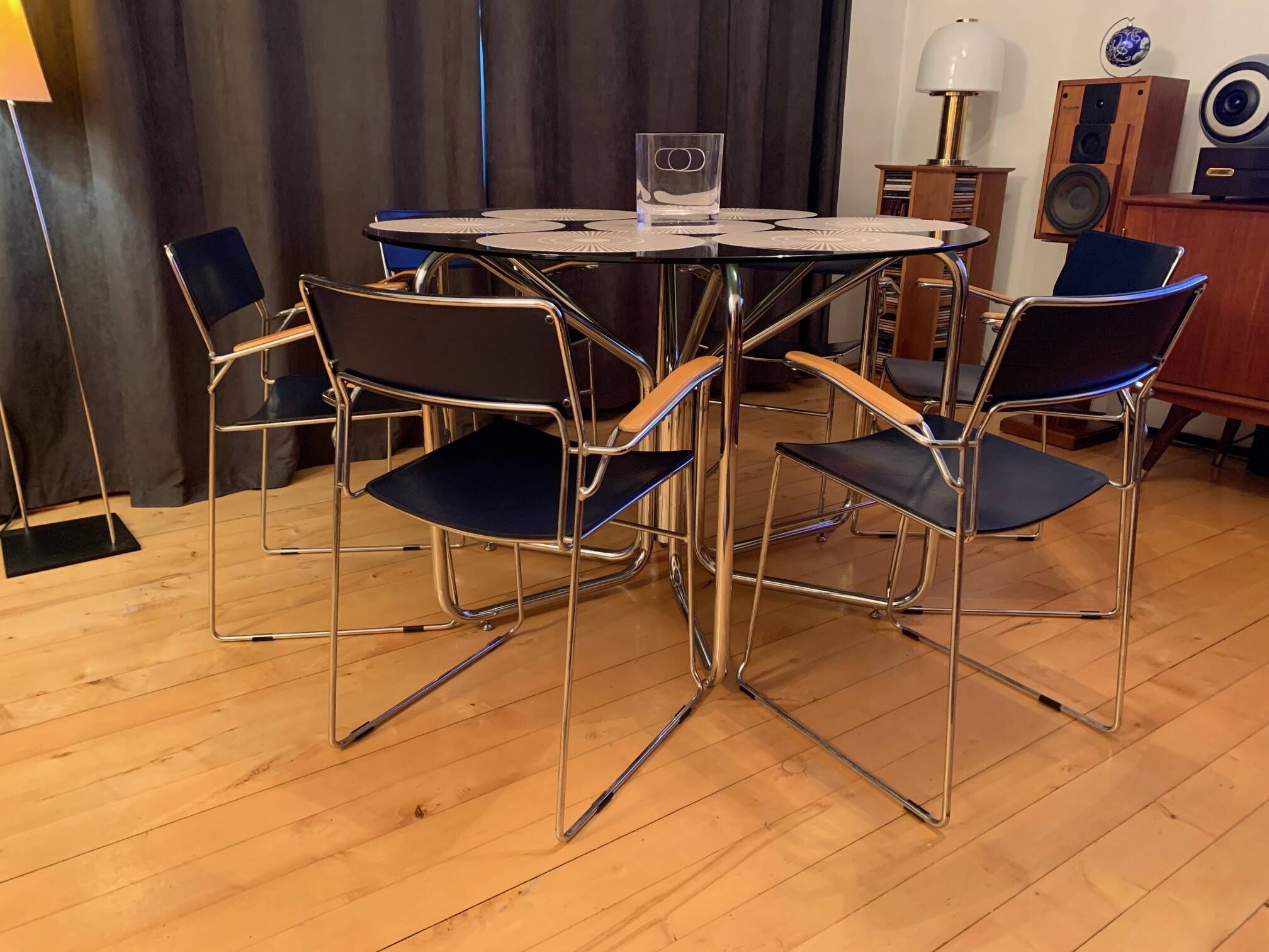 Set of four Sultana chairs, Arrben, Italy, 1970s/1980s