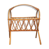 Rattan magazine holder