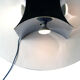Modern Italian Coffe Table with Smoked Glass Top & Chromed Lamp, 1970's
